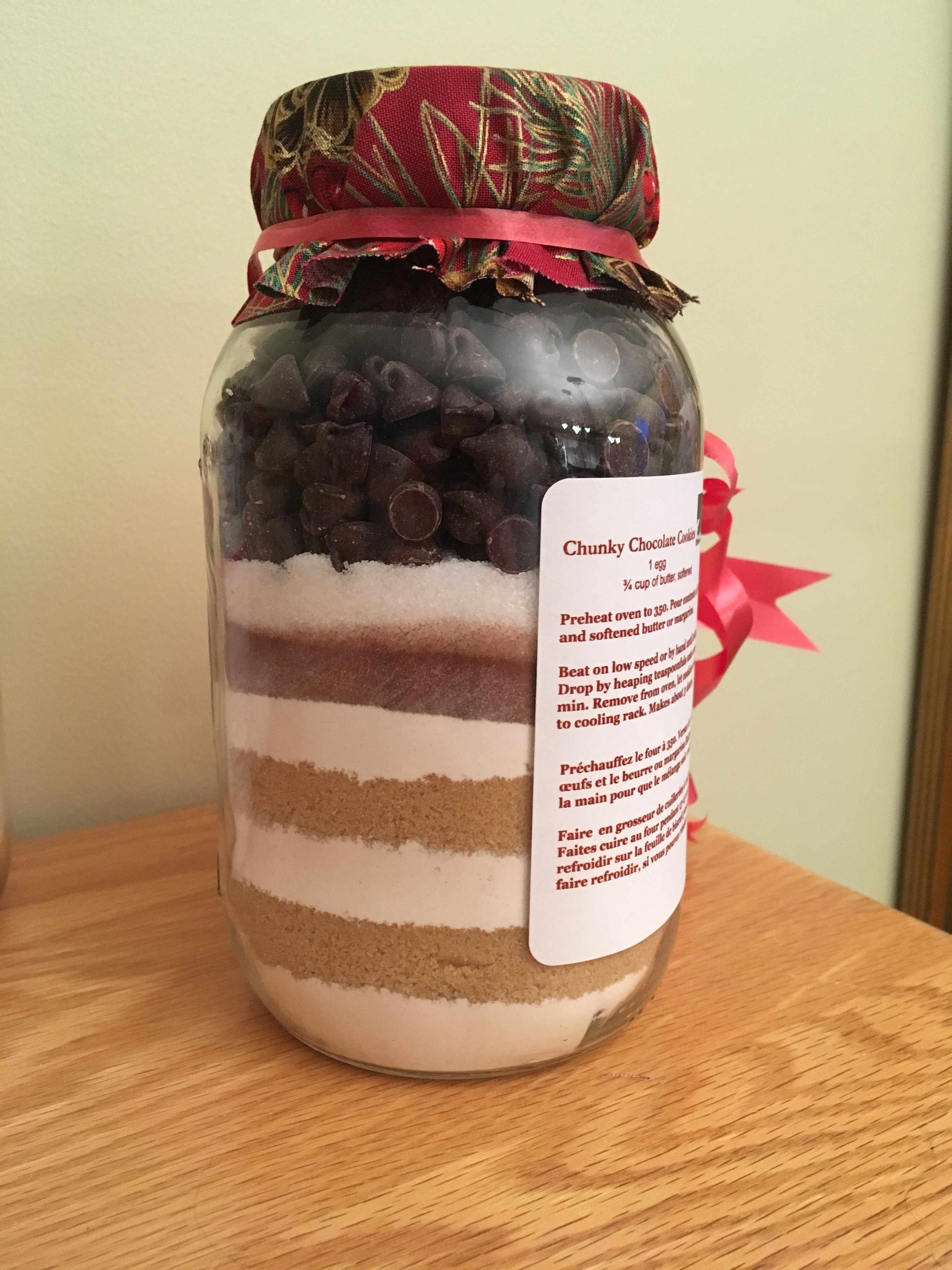 chunky chocolate cookies side view