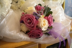 coolwater and cream bridal bouquet