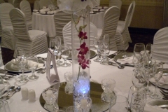 Wedding cylinder with Dendrobium