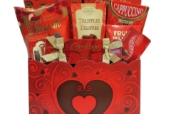 Valentine delight gift basket