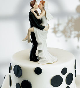 Swept Up in His Arms cake topper