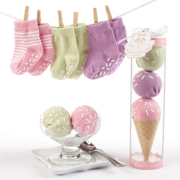 Three Scoops Socks baby Gift Set.