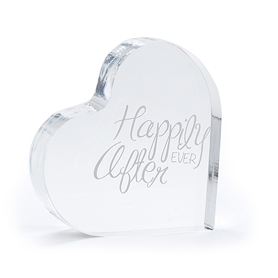 Happily Ever After Heart Cake Top