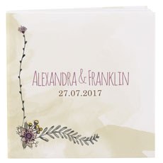 Natural Charm Personalized book style notepad