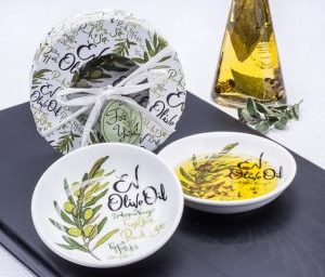 Olive Oil Dipping Dishes Gift Set.