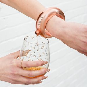 ersonalized Bracelet Bangle Flask - Rose Gold