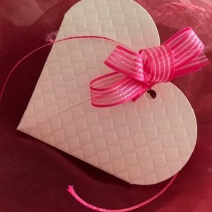 Heart favor gift box