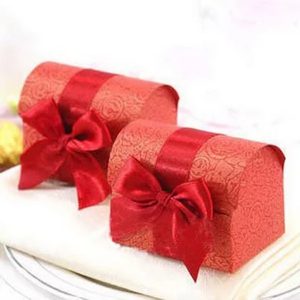 Red chest wedding favor
