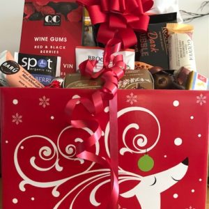 Bashful reindeer gift box