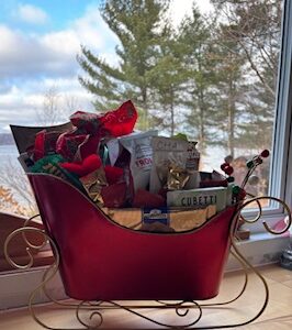 Shiny Red Santas Sleigh